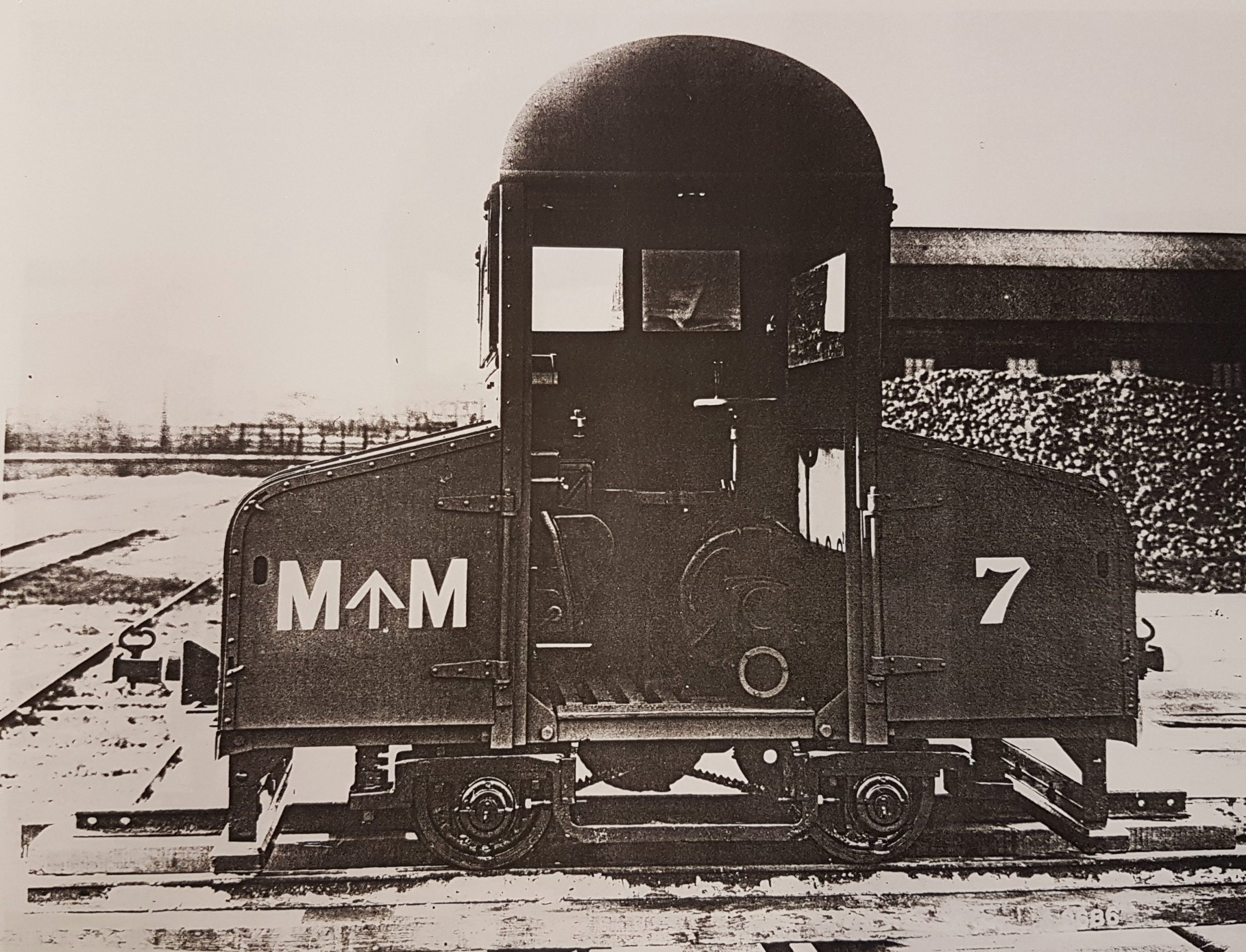 post-WWI auction photograph of freshly painted tractor 16307